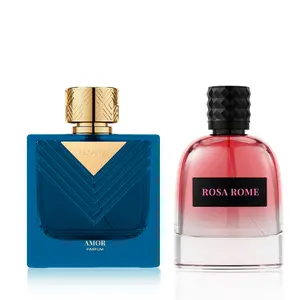VLONIS 2-Pack Cologne Set — AMOR Parfum + ROSA ROME | Long Lasting Designer-Inspired His & Hers Fragrance Bundle 3.4oz Each
