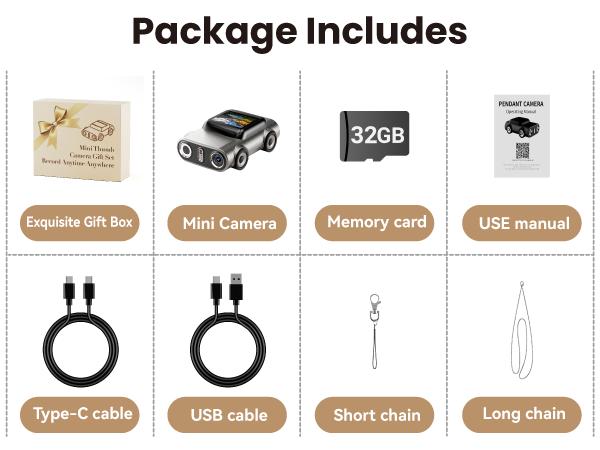 Mini car shaped camera, 32GB memory card for immediate purchase and use. Capable of taking photos and recording videos, with 4K image quality. Students shoot vlogs and record scenery outdoors, with one machine for multiple uses and full cost-effectiveness