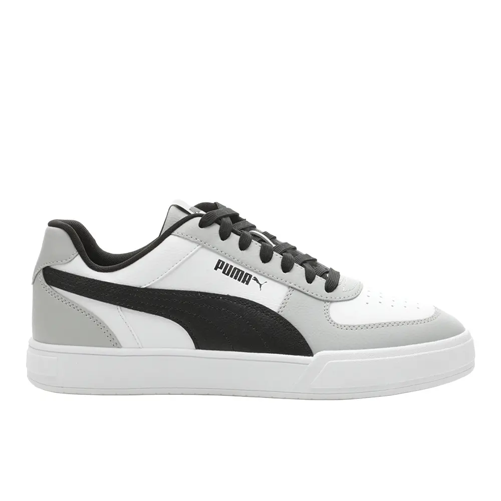 PUMA Mens Carter Leather Lace Up Sneakers Shoes Casual - Grey