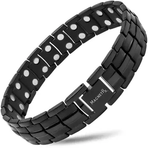 MagnetRX Ultra Strength Magnetic Bracelet For Men (Black)