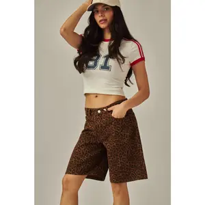 Leopard Fade Colossus Jorts