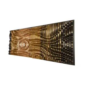 SUNSET Parametric 100% Wood Wall Art - Acoustic Wall Panel