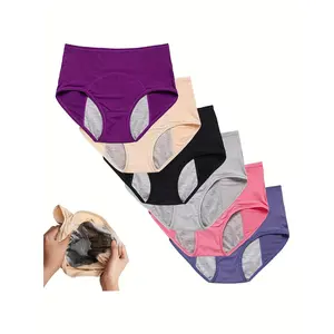 6pcs Incontinence Underwear, Incontinence Panties For Women Over 60 Plus Size, Color Mixing