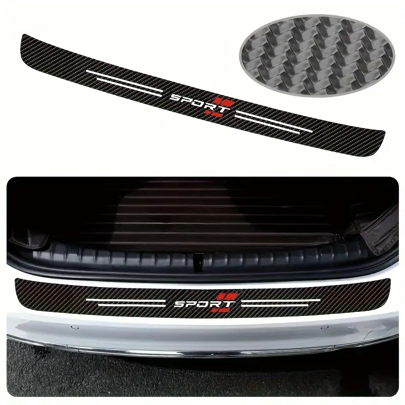 YITAP Car Trunk Protective Strip, Self-Adhesive Bumper Protective Sticker, Reusable Universal Car Body Sticker, Irregularly Shaped Car Decal, Automotive Decals, Automobile Decals, Car Accessories, Automotive Vehicle Accessory