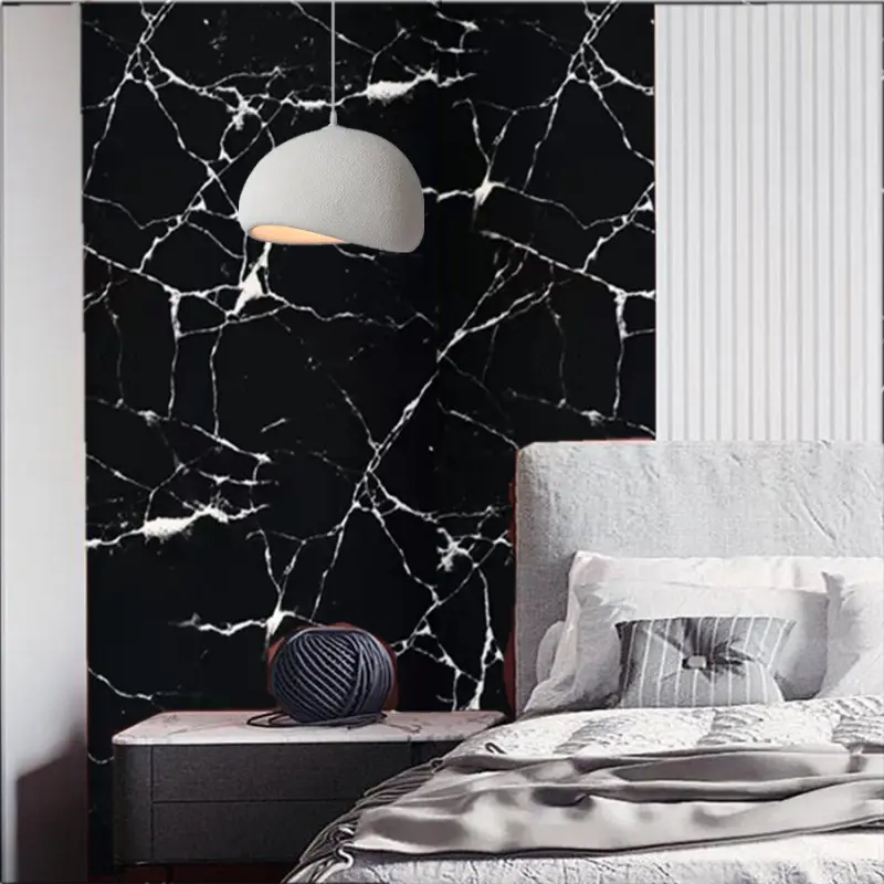 1 Roll Black Granite Marble Peel and Stick Wallpaper, Oil-Proof Kitchen Sticker, TV Background Wall Decor, 40cm x 3/6/10m Options, Waterproof Durable, Self-Adhesive Removable, Modern Home Improvement