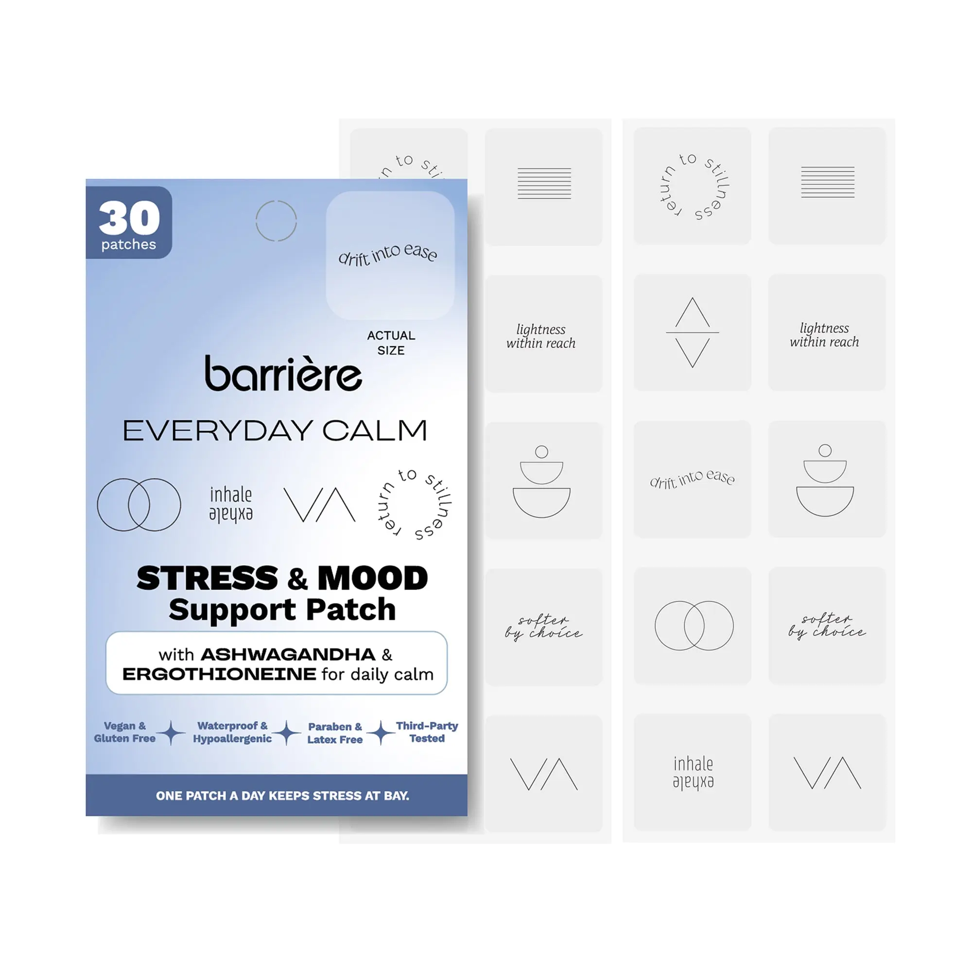 Barrière Everyday Calm Wearable Patches - 30  Patches; Support calm, balance, and daily resilience