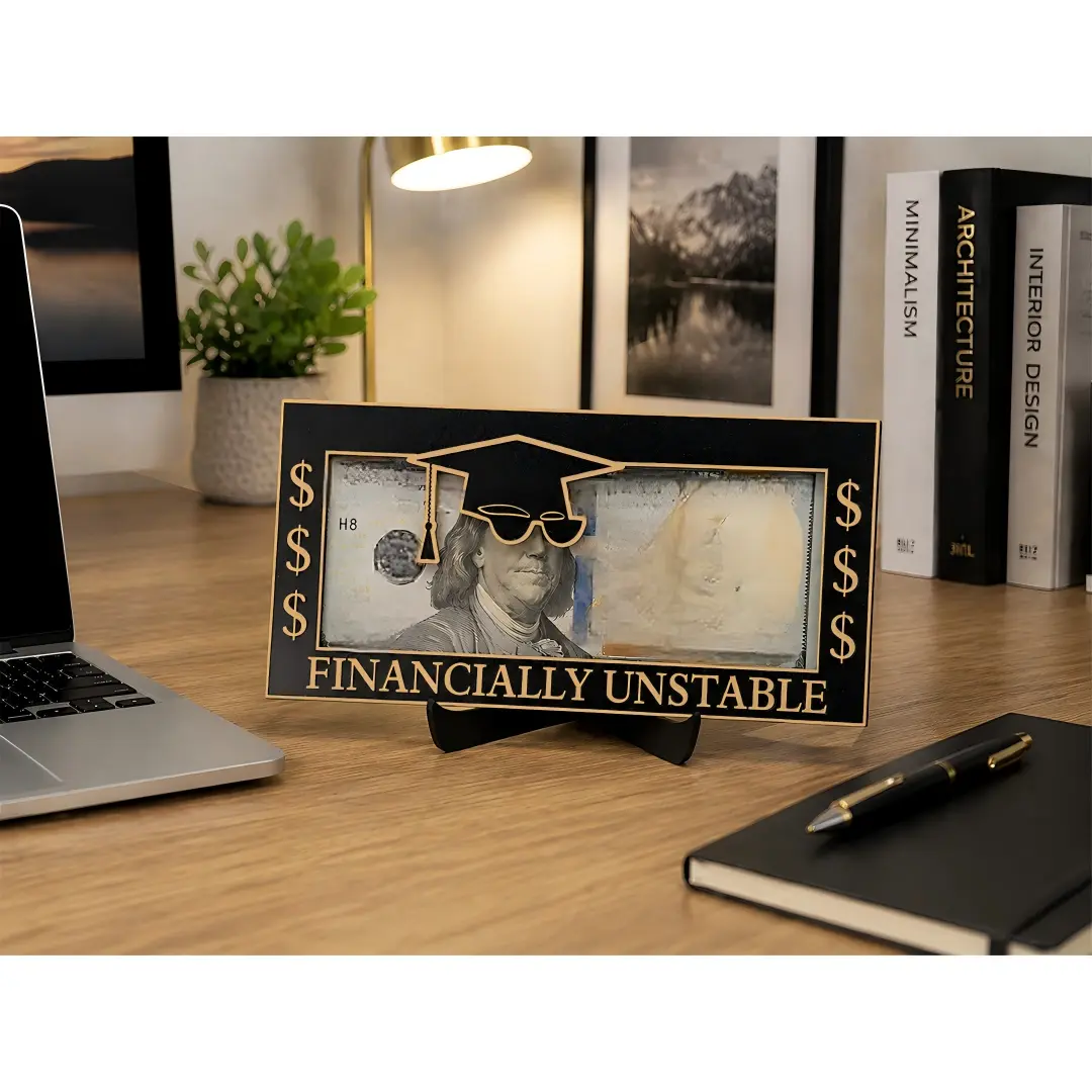 Class of 2026 Humor Keepsake - Funny Wooden Desk Decor for New Grads