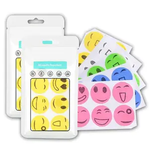 324 Count Mosquito Repellent Patches DEET-Free Smiley Face for Kids & Adults Safe Effective Fun Protection Easy to Use Versatile Use