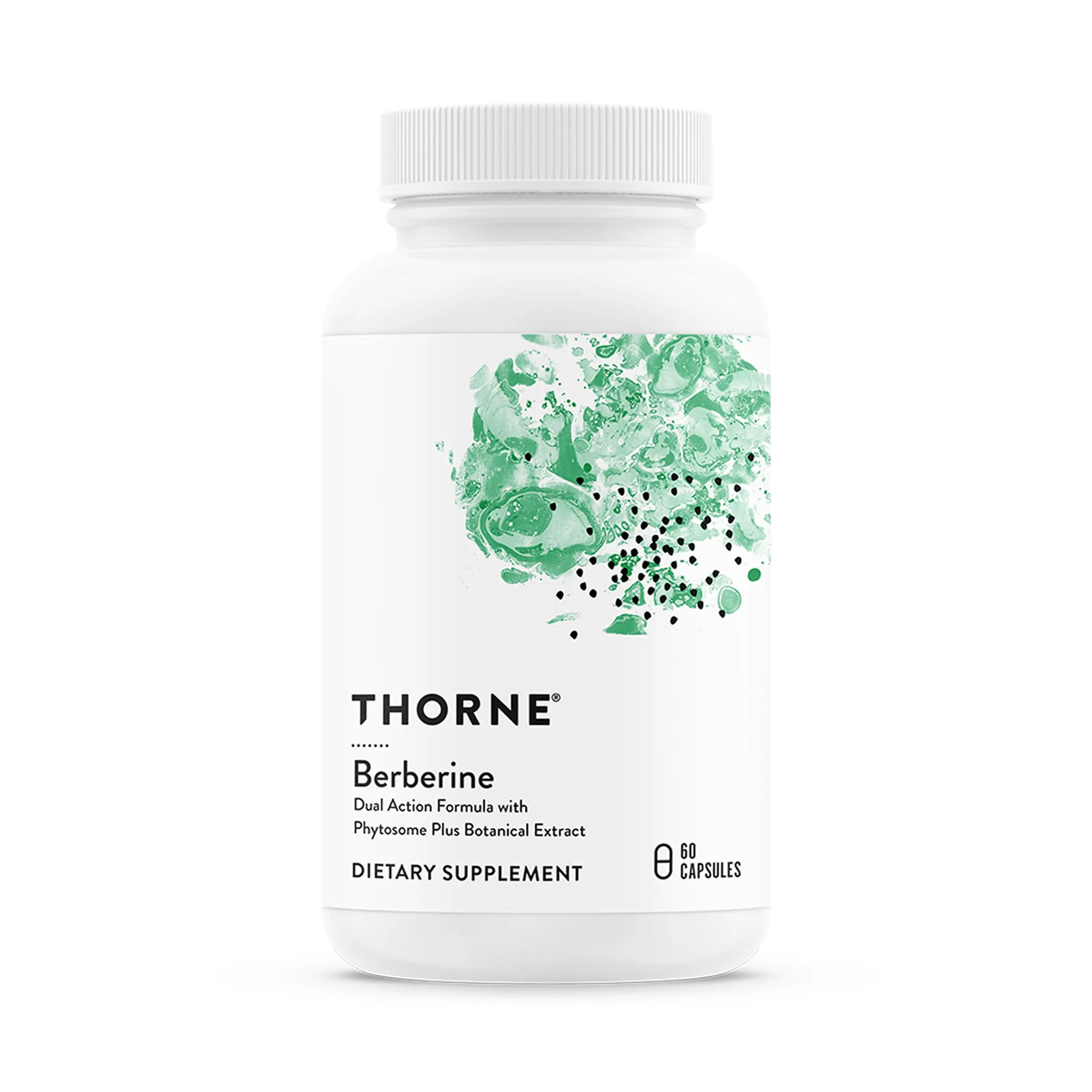 THORNE Berberine, Dual Action Phytosome & HCl Formula, 60 Capsules | Supports Heart & Metabolic Health, Immune System, Healthy GI & Cholesterol*, Gluten, Dairy & Soy-Free, NSF Contents Certified