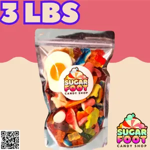 3 POUND GUMMY Mix  snack, reseable bag Candy
