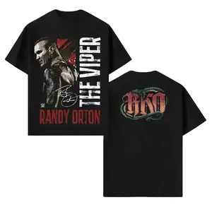 Randy Orton RKO Viper Shirt, Snake Logo Back Print Graphic Tee Fashion Cotton, Full Colors, Full Sizes, For Men, For Women