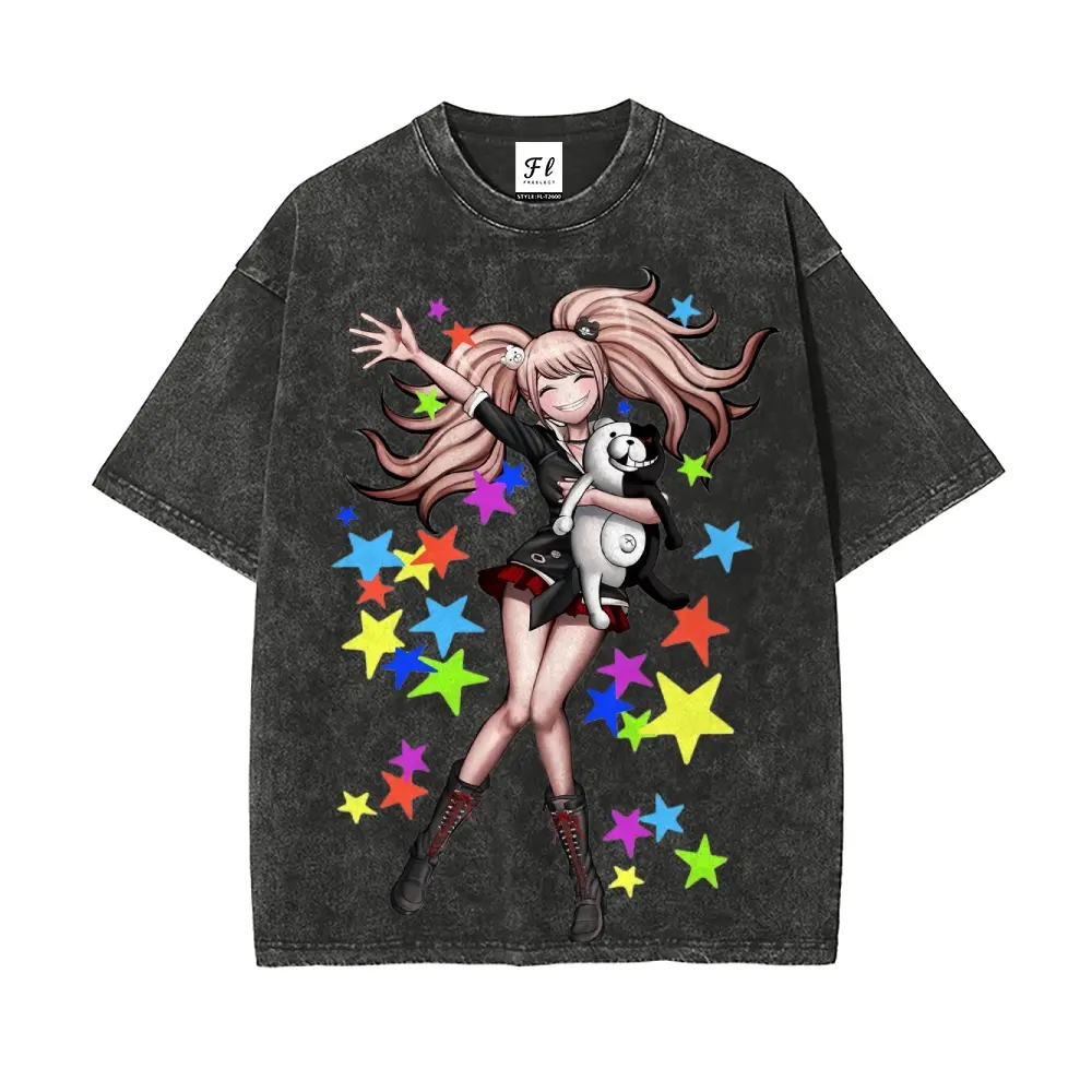 Danganronpa Junko Enoshima Oversize Unisex Washed T-Shirt for Women and Men's Unisex Fit