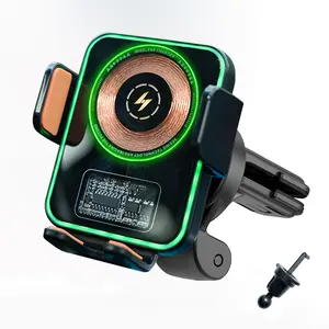 Joysync 15W Wireless Car Charger with Smart locator, Fast Charging Auto Clamping Car Charger Phone Mount Phone Holder fit for iPhone 16 15 14 13 12 Pro Max 11 XR XS, Samsung Galaxy S24 Ultra S23 S22 S21, S20, S10+