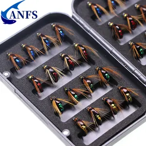 4pcs/8pcs/32pcs Premium Fly Fishing Flies Kit - Fast Sinking Nymphs, Scuds, Bugs, Worms - Trout Lures for Effective Insect Imitation - Pack of 36