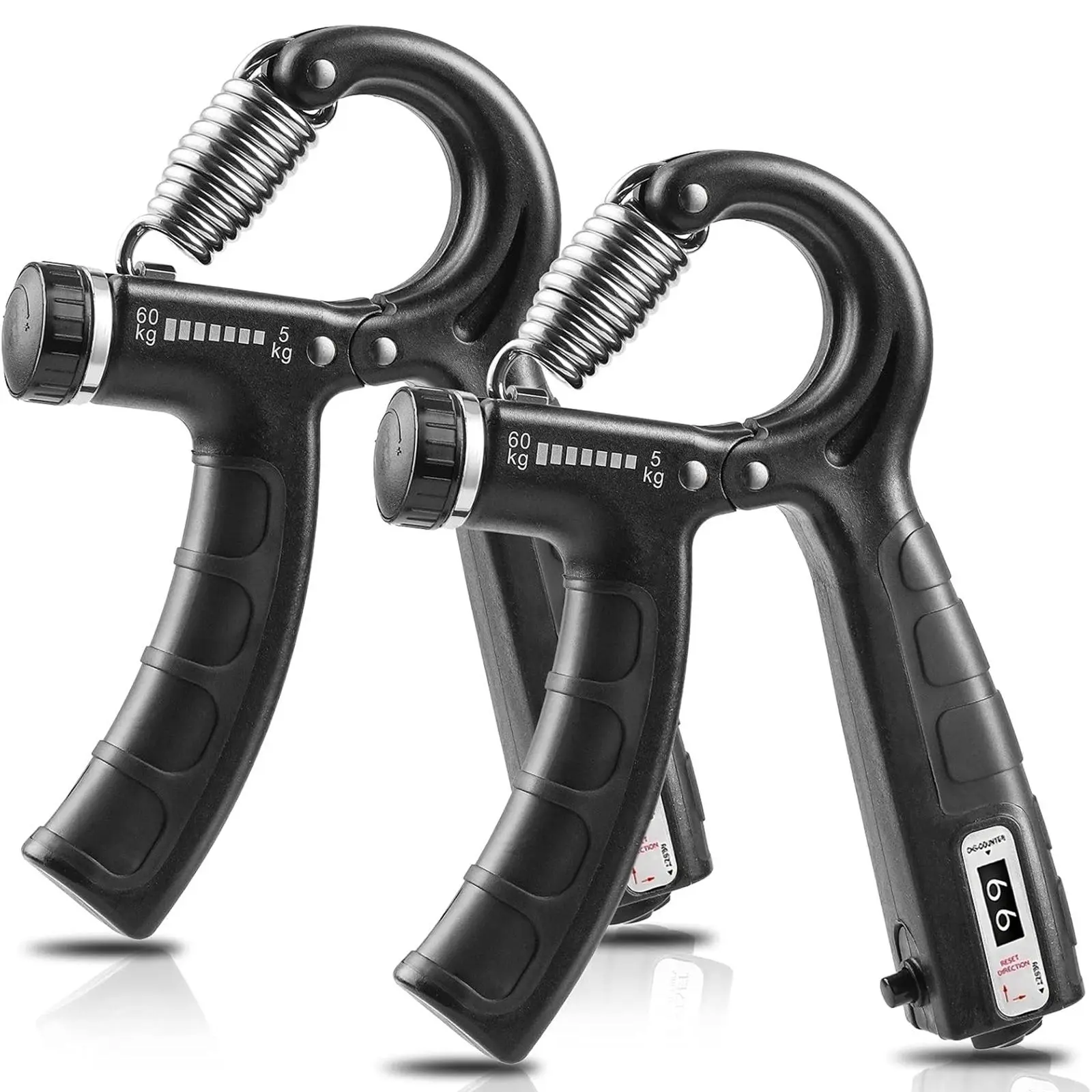 Adjustable Resistance Hand Grip Strengthener Set - Stress Relief Ball, Grip Ring, Finger Exerciser with Secure Hold for Injury Recovery, Athlete Daily Training, Strength Train