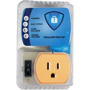 Surge Protector - Protects s From Damaging & Costly  Spikes/Dips.  for Refrigerators, Freezers, Dryers, Computers.  in Class 20 Amp, 2200 Watts.