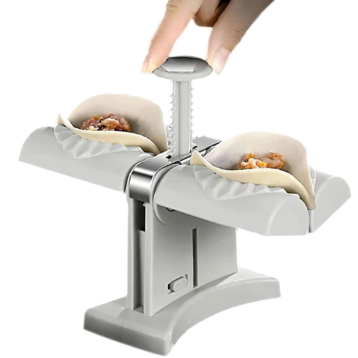 Double Head Dumpling Maker Stainless Steel Ravioli Wonton Mold Kitchen Tool