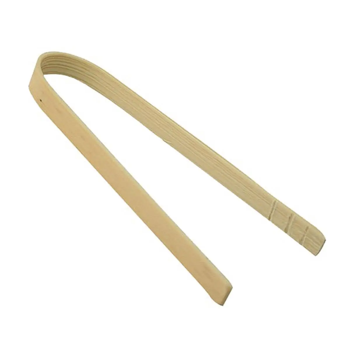 212 MAIN Natural Bamboo Utensil Tongs, 5.91 In., Leak-Proof, Microwave-Safe, Pack of 200, Utensils