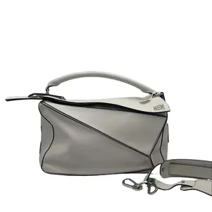 Pre-owned Loewe white puzzle geometric bag, handbag, shoulder bag, crossbody bag HZ45558