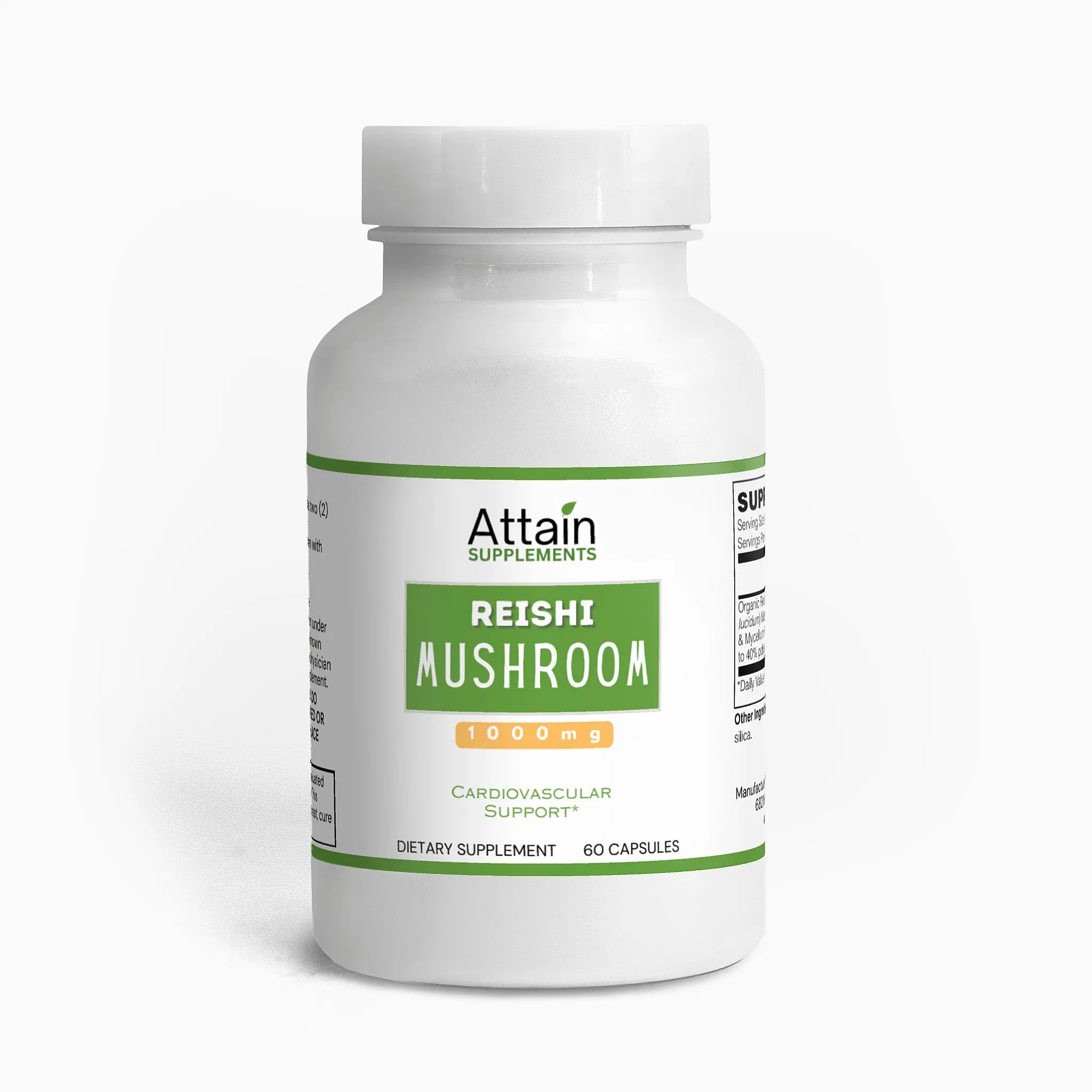 Organic Reishi Mushroom Capsules - Improved Immune Support and Stress Reduction