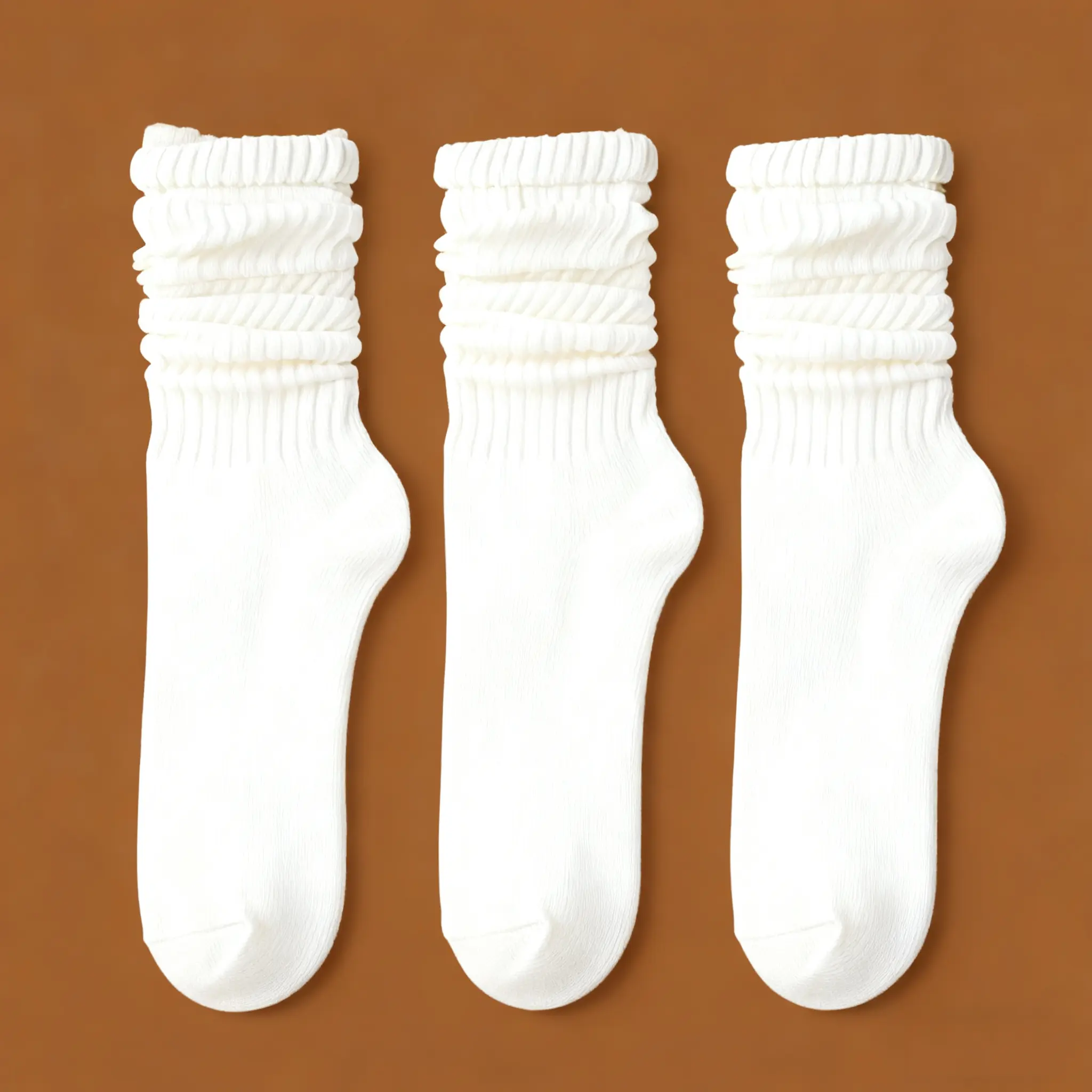 Lady's Solid Mid-Calf Polyester Socks - Soft Comfy Hosiery, Casual Wear, Simple Look, Warm, Basic Fit for Fall & Winter Everyday Knitting & Crochet Supplies