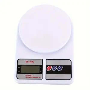 Digital Kitchen Scale Sf-400 1000g Capacity with 0.1g Accuracy, Tare Function and Backlit LCD Display, Compact Design for Food and Ingredients