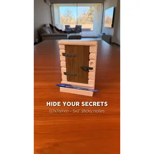 Sticky notes holder and stencils