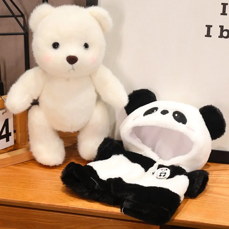 Handmade Original Teddy Bear Plush Toy, 30cm Cute Soft Huggable Kawaii Stuffed Animals with Clothing, Perfect Birthday Gift for Kids or Girlfriend, Stuffed Animal Gifts, Teddy Bear Doll