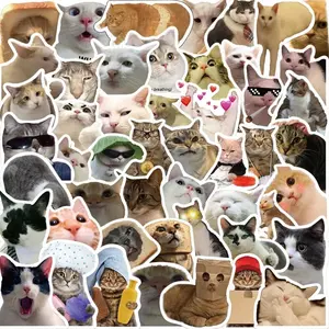 Cute RANDOM 5 STICKER Set – Funny Cartoon & Animal Characters for Notebook, Bag, or Gift