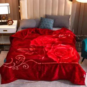 Korean Style Fleece Blanket Heavy,2-Ply Blankets,Luxury Printed Plush Flannel Fleece Blanket King Size for Men Women, Thick & Warm for Winter Fall Spring