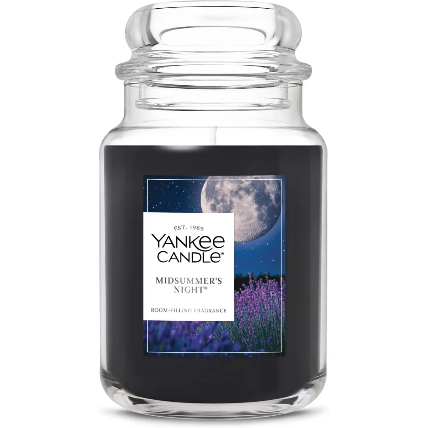 Yankee Candle Signature Medium Jar Scented Candle – Midsummer's Night, Long Lasting Home Fragrance