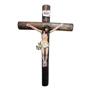Cristo Tronco 15" Inches Tall Blanca Brand New Jesus Religious Decor Cruz Crucifix White Skirt Crucifijo Cross Gifts
