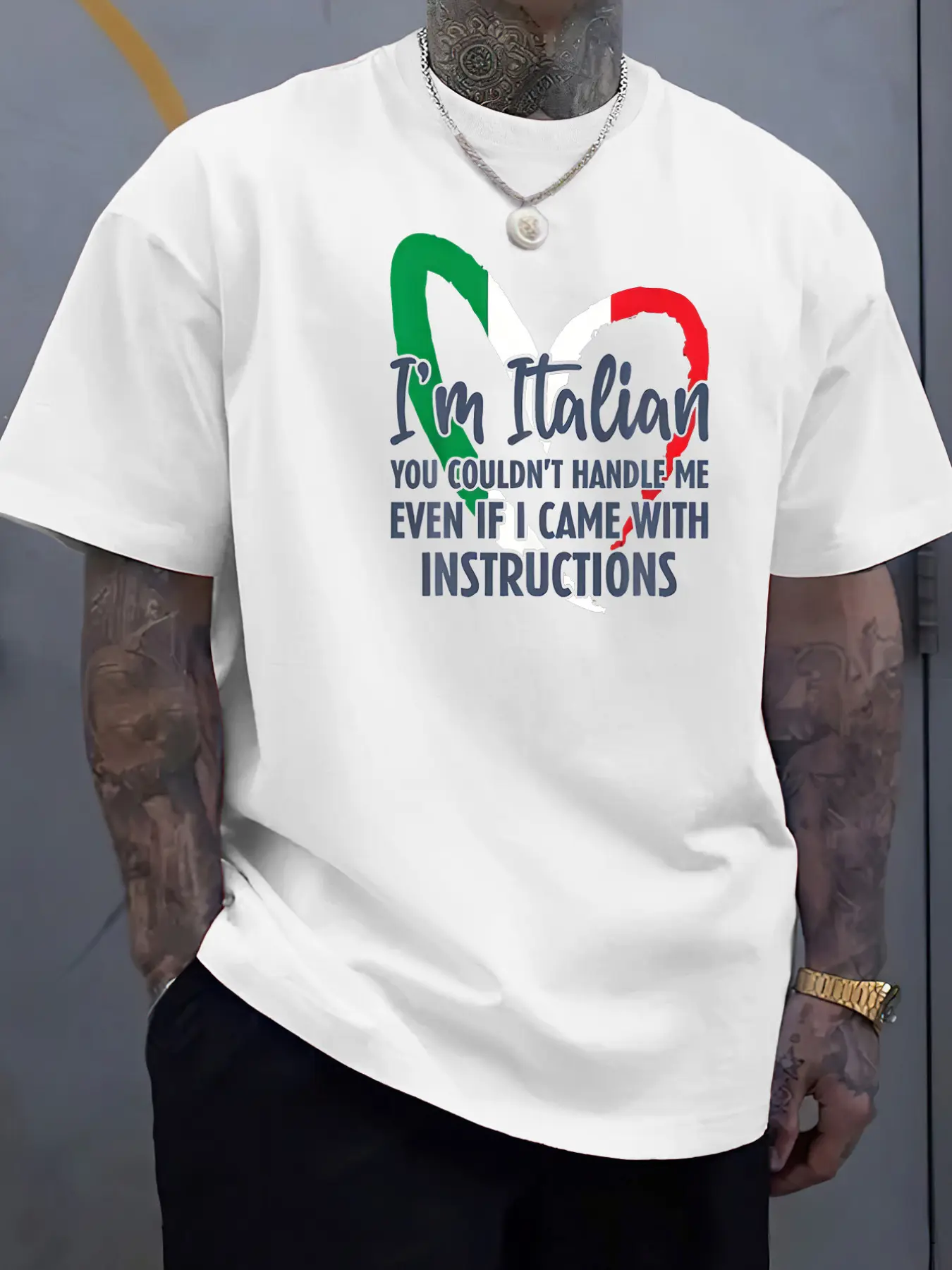 Men'S Italian Flag Graphic T-Shirt _ _I Am Italian unisex soft cotton short sleeve t shirt, vintage graphic casual tee for men women teens, perfect birthday holiday gift for camping travel gym daily street casual wear