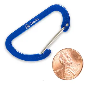 Blue Mini-D Wiregate Carabiner (4 Pack)