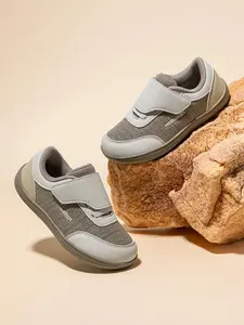 HOBIBEAR Children's wide toe shoes, soft soled Velcro casual shoes, wide lasts, athletic shoes, walking shoes