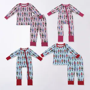 Christmas Trees Cake Red Baby Zip Romper Sleepers Girl
