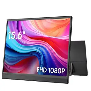 15.6 inch Portable monitors For Laptops FHD IPS 1080P External Screen Extender for MAC Windows Phone Games Extended