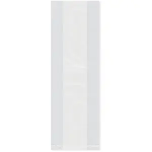 Plymor 4" x 2" x 12" (Pack of 100), 2 Mil Gusseted Plastic Bags