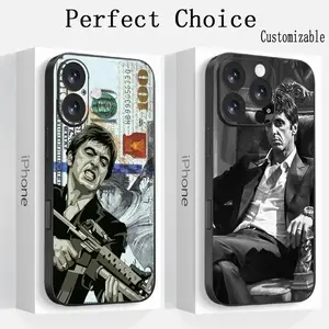 Classic Tonny Montanas Scar-Face Phone Case for iPhone 17,16,15,14,13,12,11,Pro,Max,Plus Phone Cover Shockproof Cover Fundas