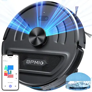 BPMIO B20 Ultra Robot Vacuum Cleaner with Mop 6000Pa Suction 120 Min Runtime LIDAR Navigation Auto Carpet Boost Smart App Control Multi Function Vacuuming