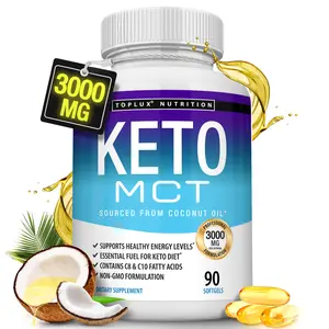 Keto Mct Oil Supplement - Mct Oil Capsules sourced from coconut Essential Daily Fuel 90 Softgels Keto Mct Oil Supplement - Mct Oil Capsules sourced from coconut Essential Daily Fuel 90 Softgels
