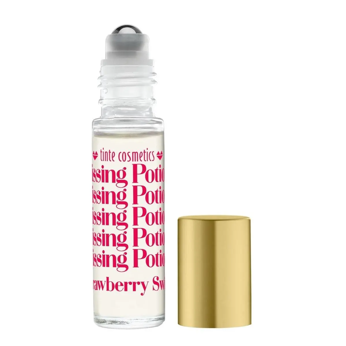 Tinte Cosmetics Strawberry Swirl KISSING POTION® Unisex Lipgloss - Nourishing, Glossy, Shea-Infused Shiny Lip Care, Single Item for Makeup Use, High Shine Gloss, Nourishing Lip Glaze, Hydrating Lip Gloss, Lip Products