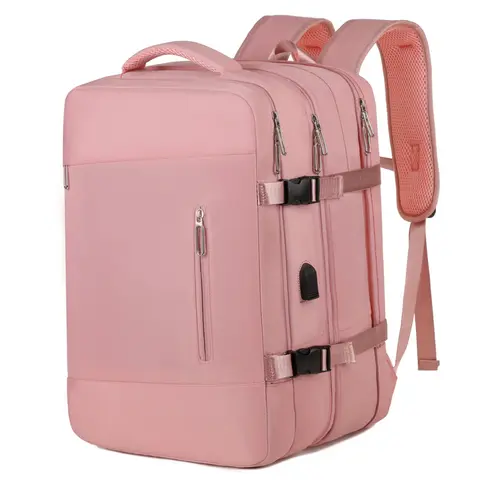 Unisex 35L Roll-Top Casual Daypack Backpacks for Travel & Commute, Water-Resistant Lightweight Adults’ Bag with 15.6-Inch Laptop Compartment, Expandable Storage, Adjustable Shoulder Strap, Tablet Sleeve & Breathable Back Padding