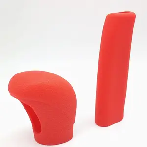 For Hyundai i10 ix20 Accen HB20 2005~2026 Car Automatic Transmission Handle Decor Cover Gear Shift Knob Head Dustproof Panel Kit Decoration Cover Handbrake Grips Brake Device Soft Silicone Non-Slip Shell Wear-resistant Protector Cover Interior Accessories