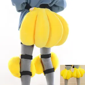 1 hip pad 2 knee pads banana plush protective gear set for skiing and skating to prevent falls Adult Children Ski Equipment Snowboard Protection Ski Snowboard Hip Protection Cute Cartoon Hip Knee Pad 1pc Outdoor Sports Knee Albow Hip Protection
