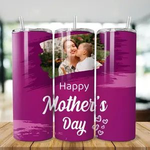Happy Mother’s Day Tumblers with Photos  - Perfect Gift for Mother's Day - CLICK CHAT WITH SELLER TO SEND PHOTOS