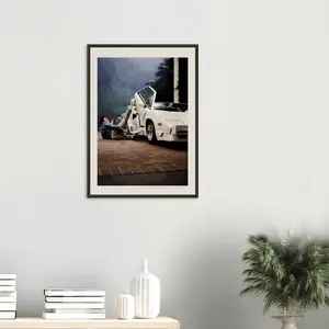 [SALE UP TO 45%] Leonardo DiCaprio Poster with Lamborghini Countach, The Wolf of Wall Street, Film Poster, Lamborghini Countach Print