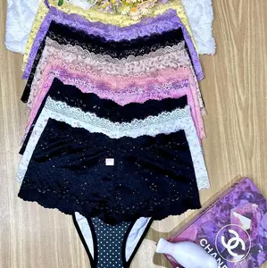 12 pc (calzon alto de algodón brasilero  Ximenas'k)cotton girdle underpants (concrete in low abdomen) Womenswear Panties Lingerie Comfortable Elegance Soft