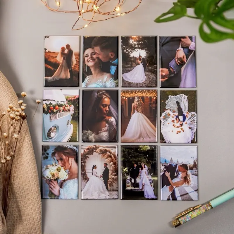 2x3 Magnetic Pictures for Refrigerator - Personalized Memories & Family Moments - Perfect Valentine's Day Gift for Graduates