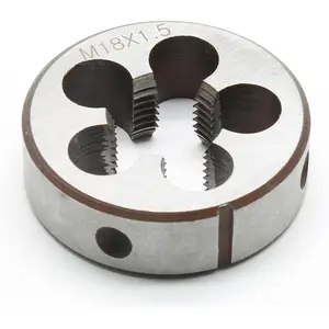 M18 x 1.5 Metric Right Hand Thread Die for Threading, 18mm Thread & 1.5mm Pitch, Alloy Steel